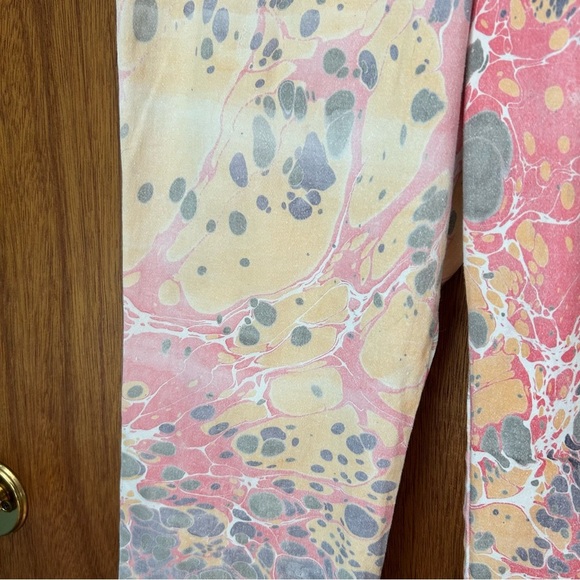 Lefty Multicolor Custom Dyed Marbled High Rise Kick Flare Pants - Picture 6 of 8